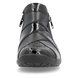 R7674-04 Remonte Leather Side Zips Boot Black