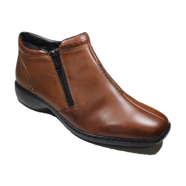 Brown Leather  Ankle Boot L3882-24