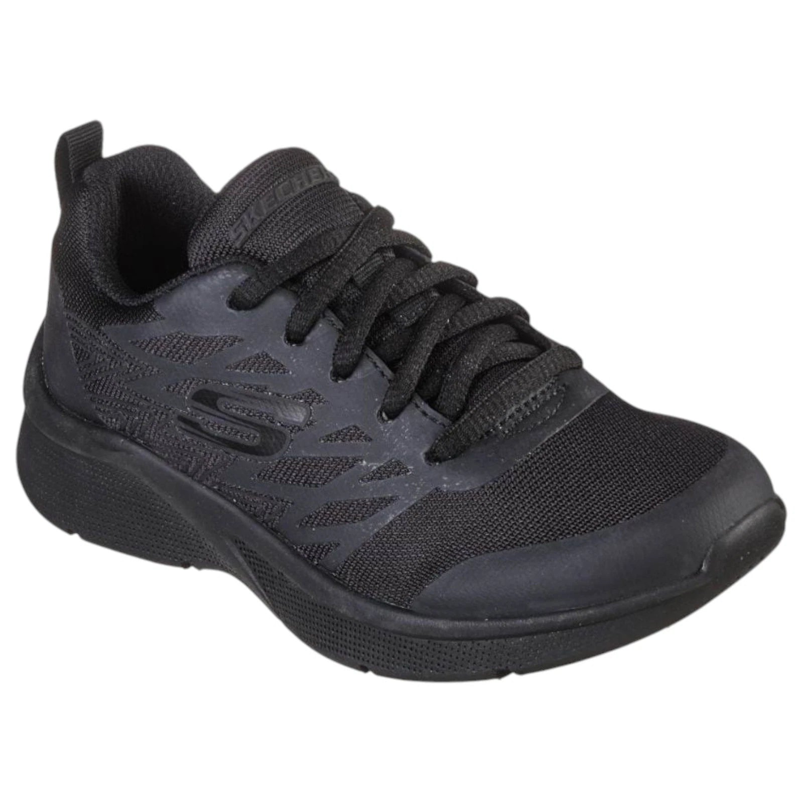 Microspec Quick Sprint Kids Sneaker  School Shoe Black