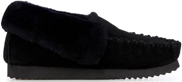 EMU Ridge Molly Moccasin Black Slippers