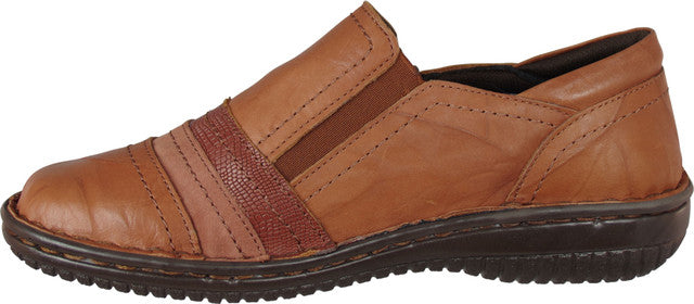 Lisa Crinkle Side Zip Tan
