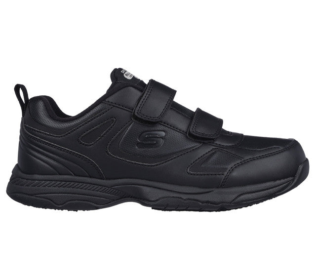 Dighton - Rolind Slip Resistant Wide Fit Valcro Top Black
