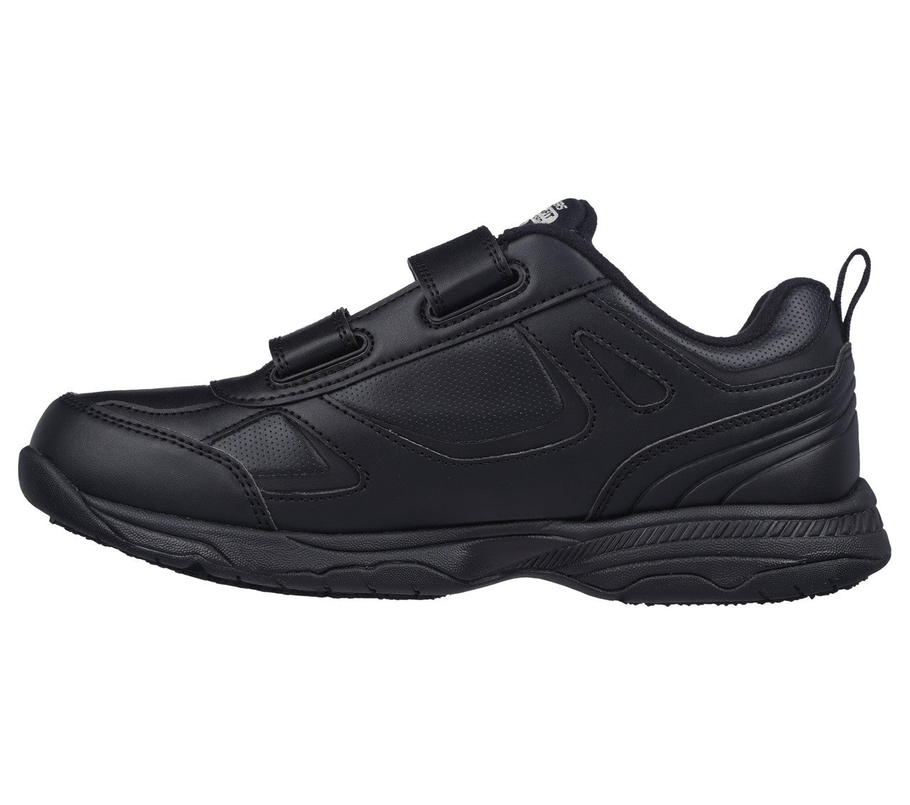 Dighton - Rolind Slip Resistant Wide Fit Valcro Top Black
