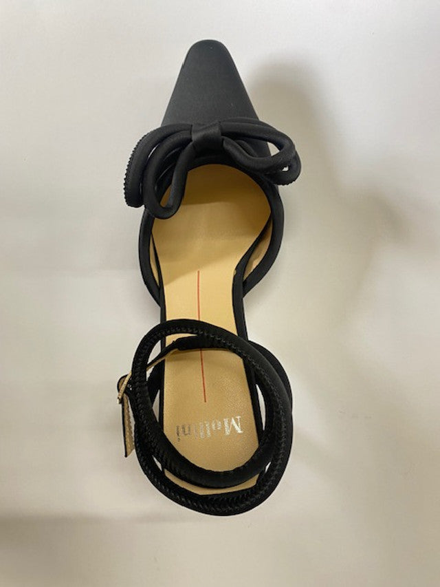 Aimeey Heel Black Satin