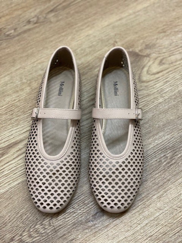 Elony Leather Flats/ Mary Jane Stone