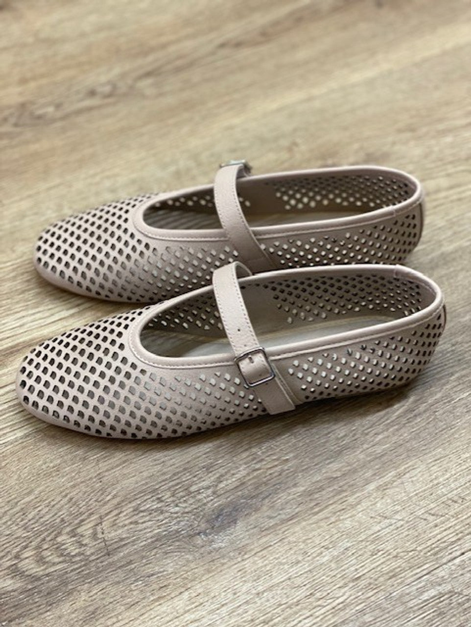 Elony Leather Flats/ Mary Jane Stone