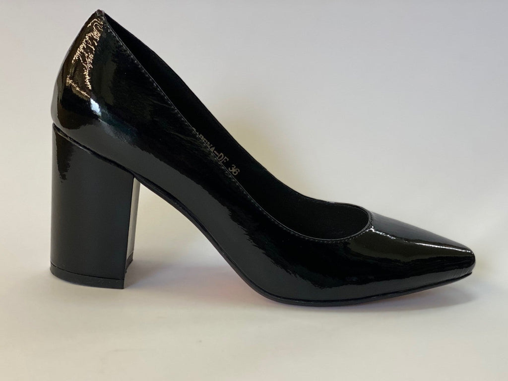 Sabina Pump Heel Black Patent