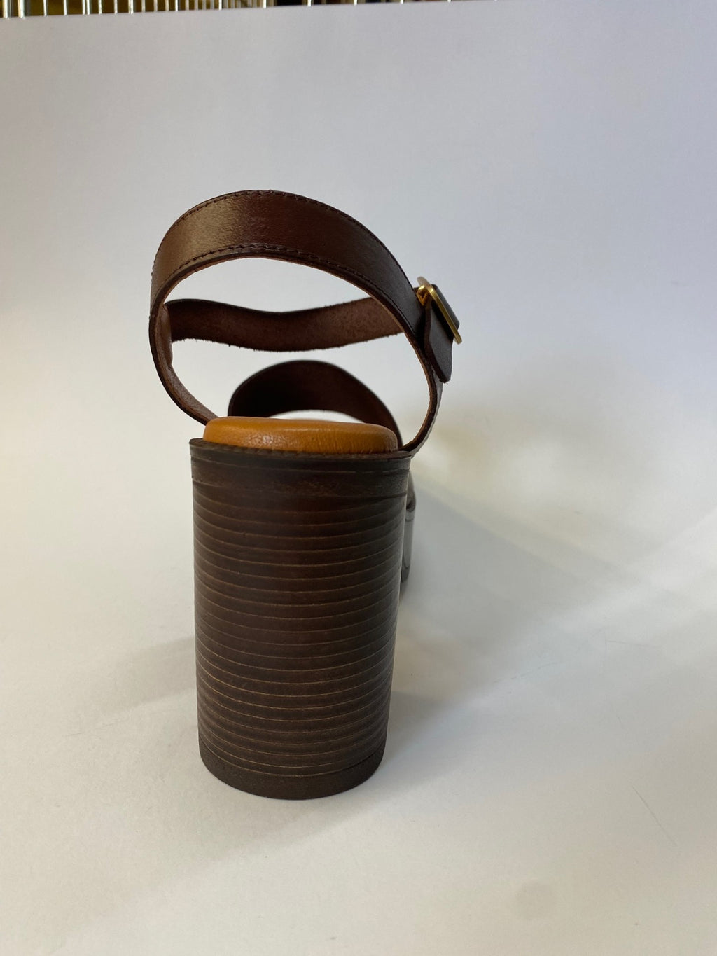 Jess Leather Sandal Caoba