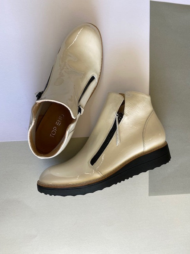 Ohmy Off White Patent Leather