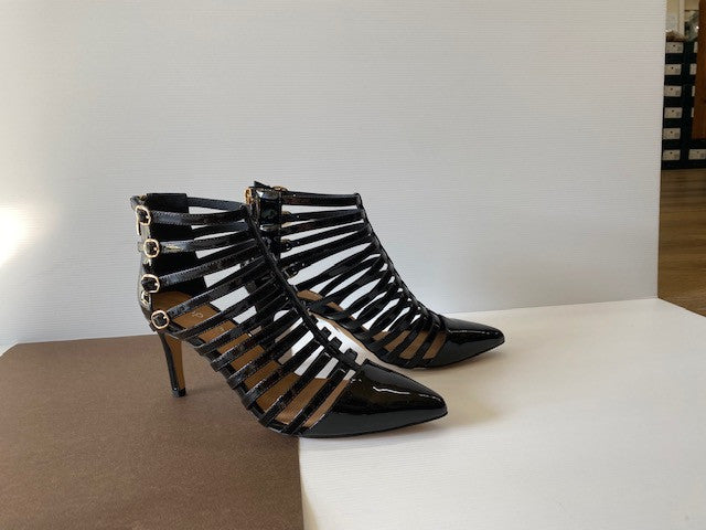 Brewer Heel Black Patent Leather