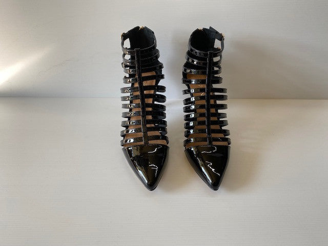Brewer Heel Black Patent Leather