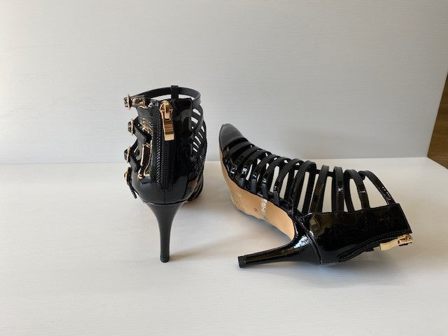 Brewer Heel Black Patent Leather