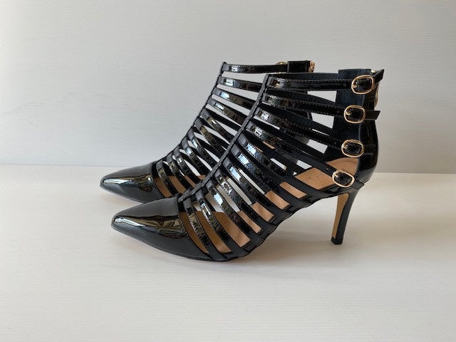 Brewer Heel Black Patent Leather
