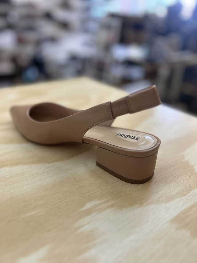 Themust Mo Low Block Heel Camel
