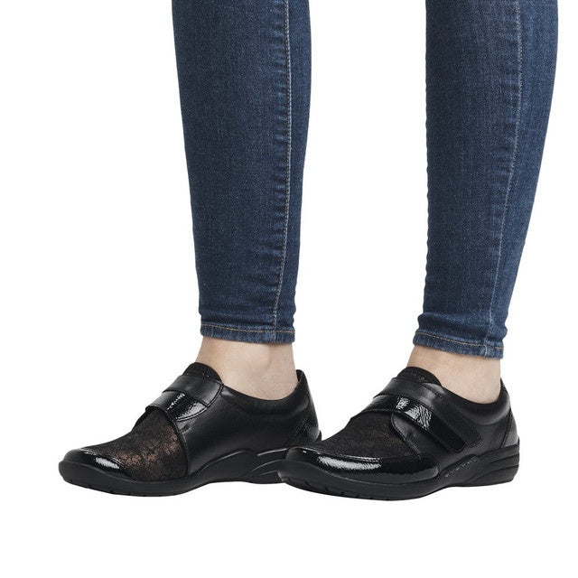Jessie Sneaker Copper/ Black Patent R7600-03