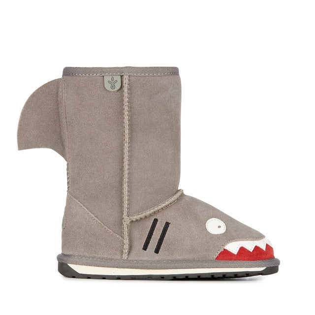 EMU Aust. Shark Kids Slippers Putty